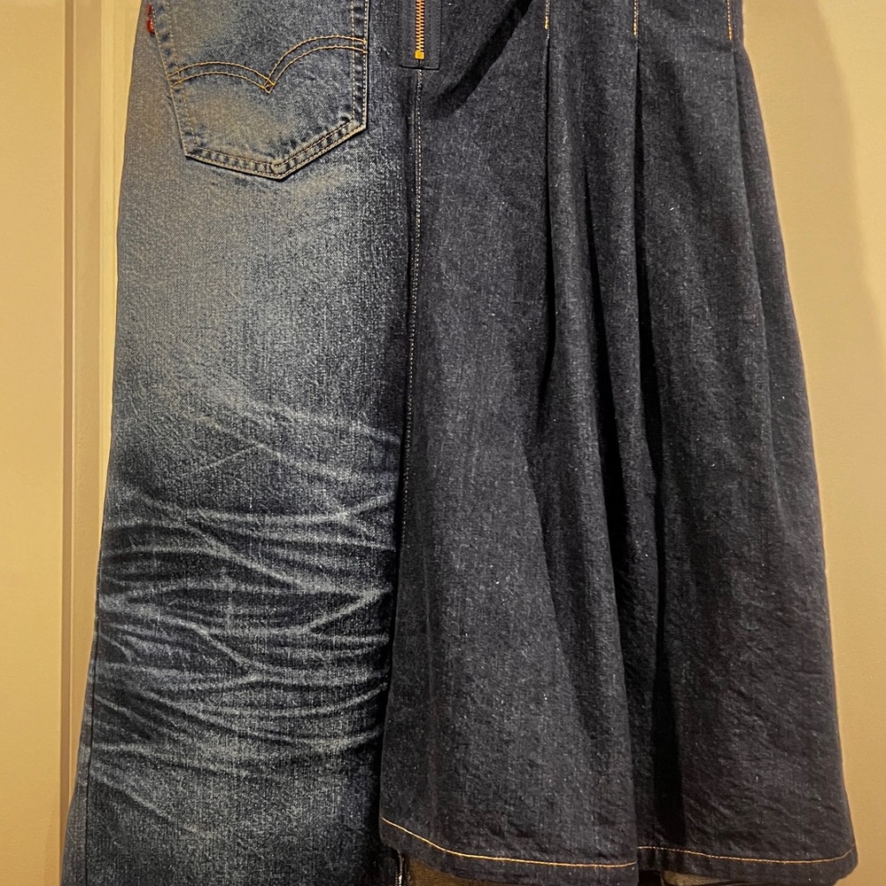 Junya Watanabe comme des garçon  x Levi’s asymmetric denim skirt - Picture 9 of 10